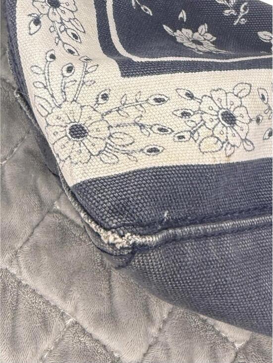 Hollister Wool Deep Blue/Cream, Tote Bag Shoulder Purse Travel Bag Heavy Duty - Picture 5 of 7